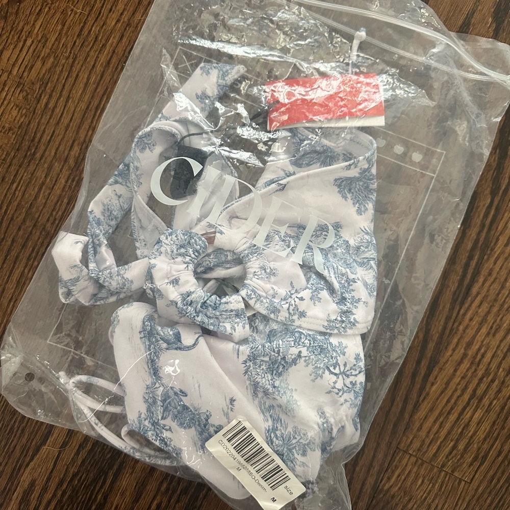 NWT Cider Blue and White bikini - Picture 9 of 11